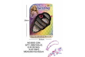 DIY playhouse girl toy beaded little girl big ice cream