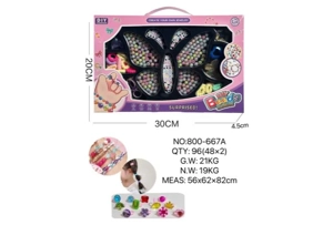 DIY Playing House Girl Toys Beaded Cartoon Hand Butterfly