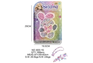 DIY pretend play girl toy beaded girl