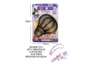DIY playhouse girl toy beaded Kuromi balloon