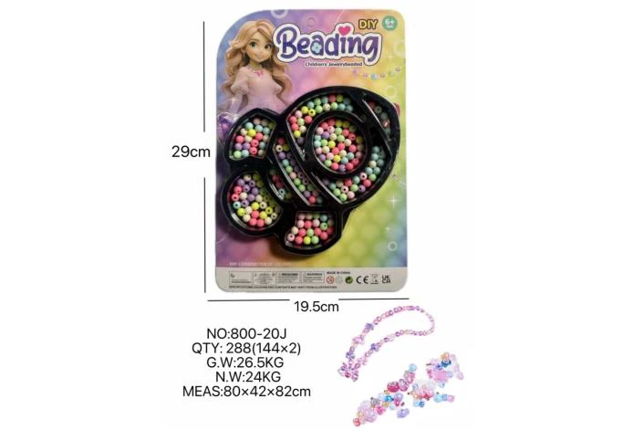 DIY Pretend Play Girl Toy Beads Little Girl Rocket