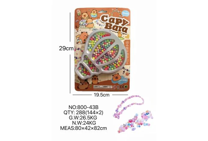 DIY pretend play girl toy beaded capybara balloon