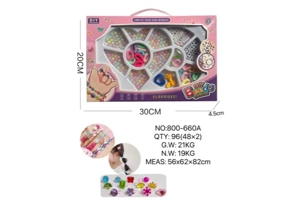 DIY Playing House Girl Toys Beaded Cartoon Hand Heart