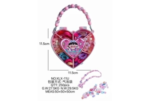 DIY pretend play girl toy bead girl heart