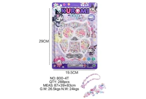 DIY pretend play girl toy bead Kuromi