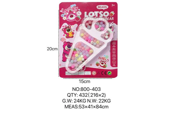 DIY Beaded Strawberry Bear