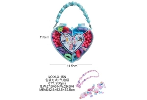 DIY playing house girl toy beads Stitch heart