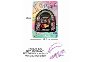 DIY play house girl toy beaded cartoon small handbag