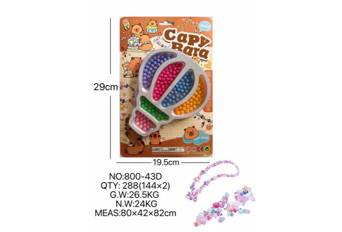 DIY pretend play girl toy beaded capybara balloon