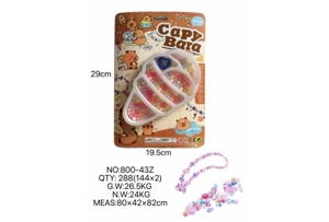 DIY pretend play girl toy beaded capybara big ice cream
