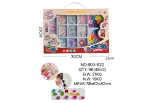 DIY Playing House Girl Toys Beaded Cartoon Capybara Heart