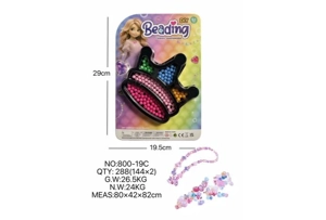 DIY playhouse girl toy beads little girl crown