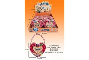 DIY Play House Girl Toy Beads Pull Cloth Heart (12PCS Single Price)