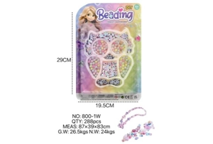 DIY pretend play girl toy beaded girl