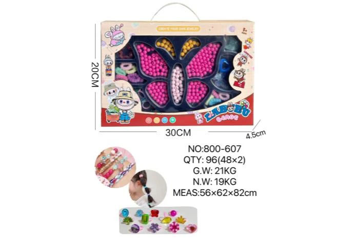 DIY Playing House Girl Toys Beaded Cartoon Hand Heart