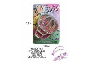 DIY pretend play girl toy beaded cartoon hand balloon