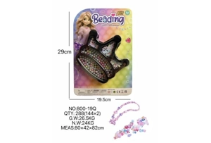 DIY playhouse girl toy beads little girl crown