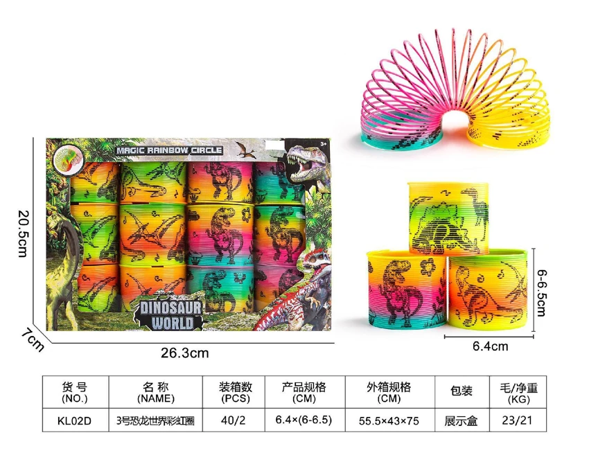 No. 3 Dinosaur World Rainbow Ring