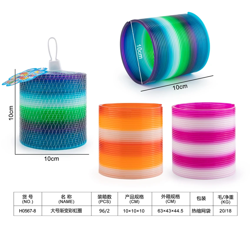 Large Gradient Rainbow Ring