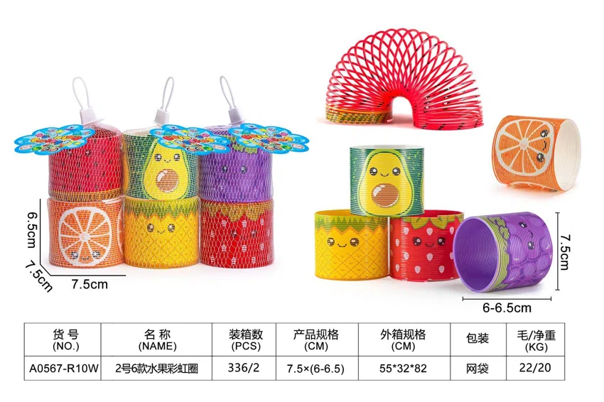 #2 6-Style Fruit Rainbow Rings