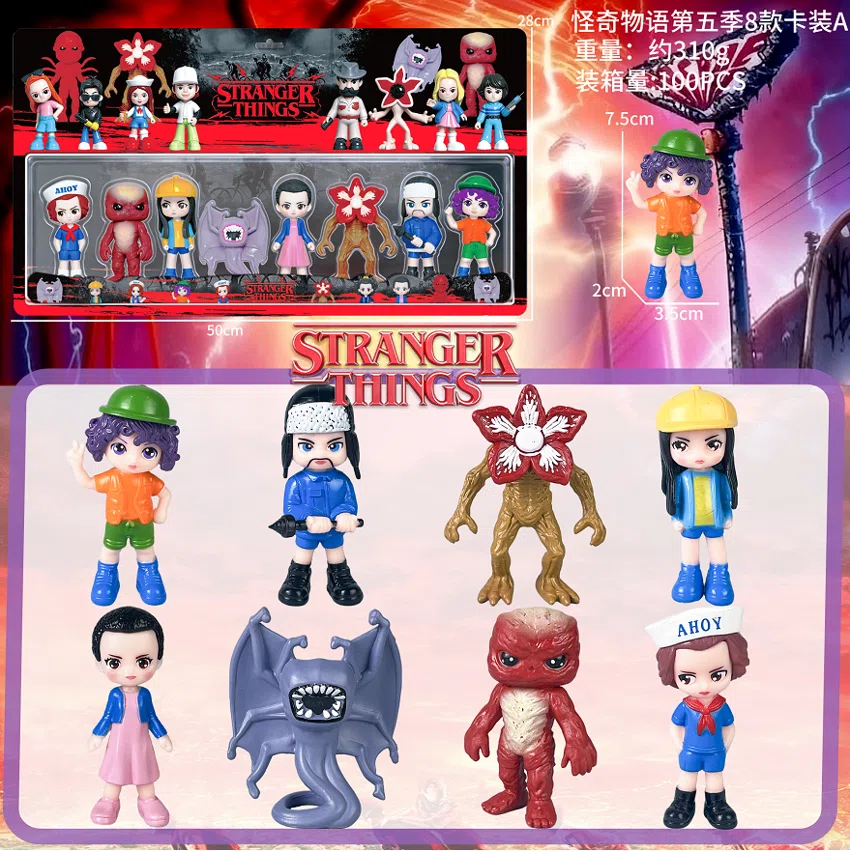 Stranger Things Figurine Season 5 Standing Pose Card Insert 8 Types