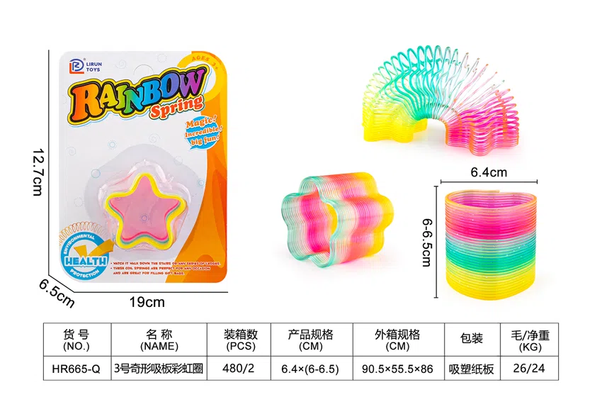 No. 3 oddly-shaped suction board rainbow rings