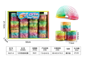 12 Dinosaur Rainbow Rings