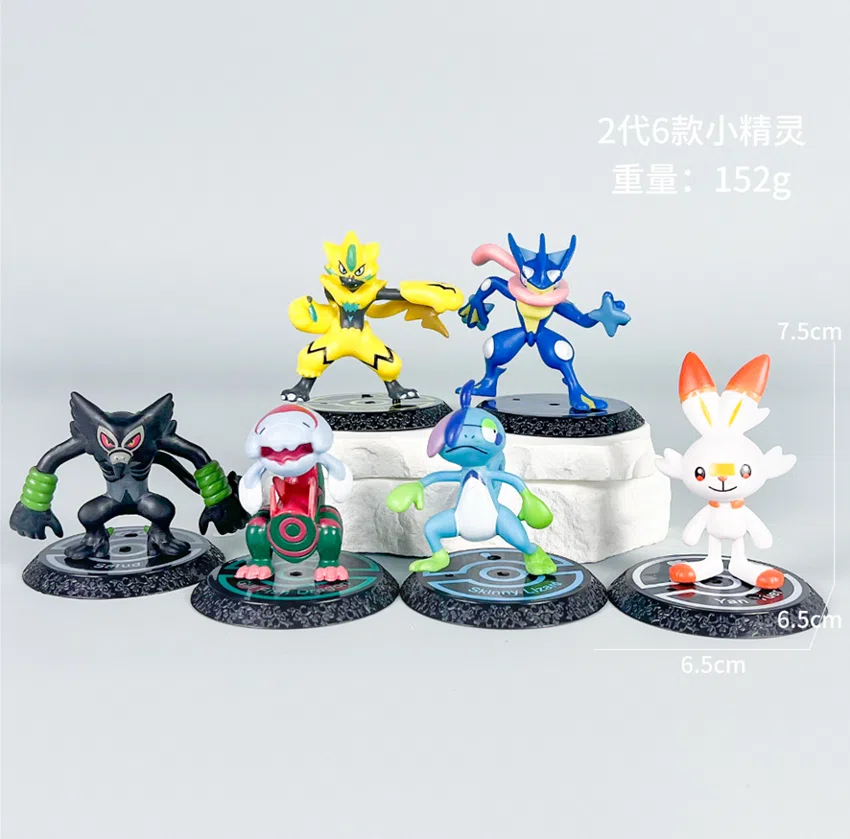 Pikachu Pokémon Figure 2nd Generation Pokémon 6pcs