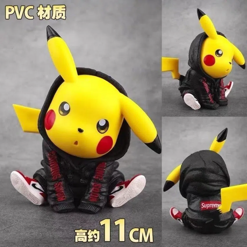 Pikachu sitting Pikachu figurine black