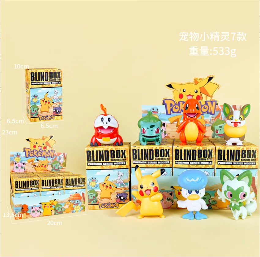 Pikachu Pokémon Figure Electric Pikachu 7pcs