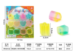 3 gold glitter small odd-shaped rainbow rings