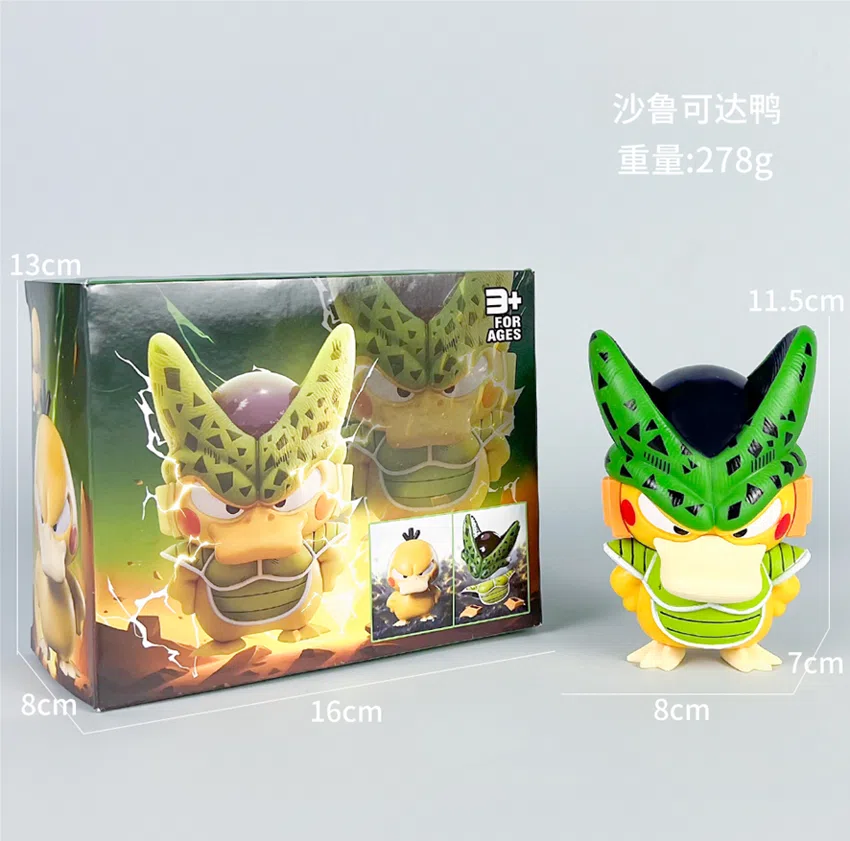 Pikachu Pokémon Figurines Sharu and Psyduck