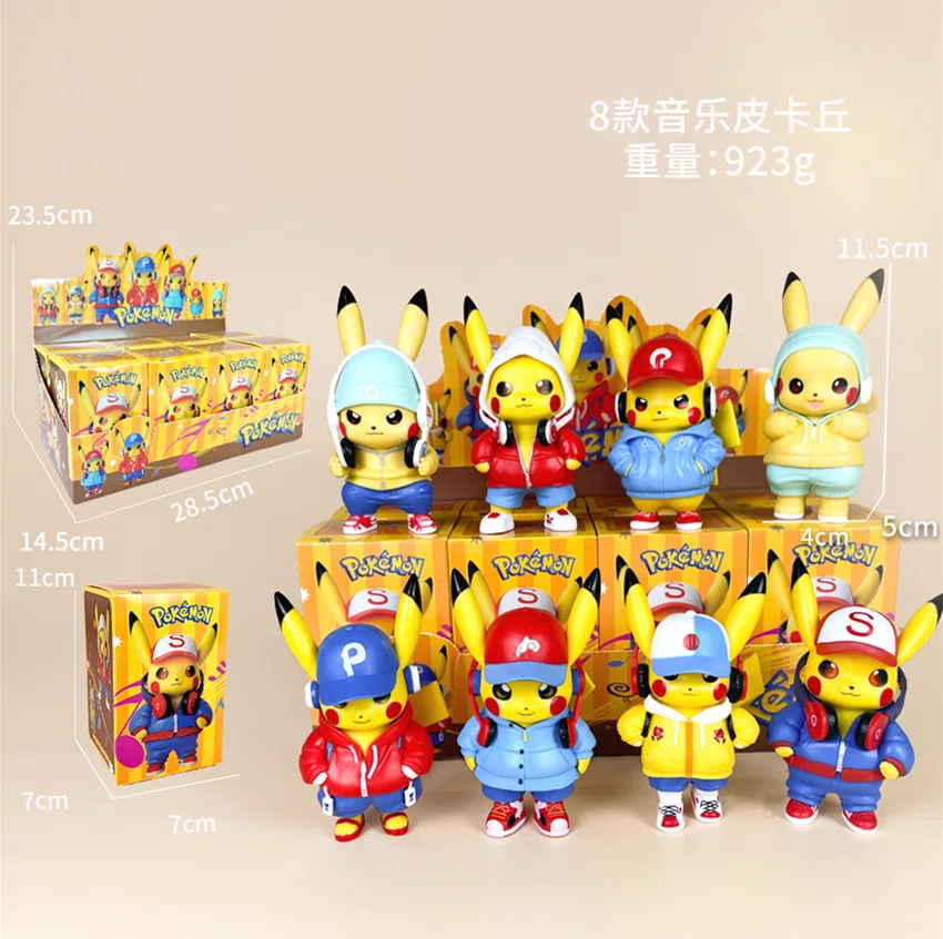 Pikachu Pokémon Figure Musical Pikachu 8pcs