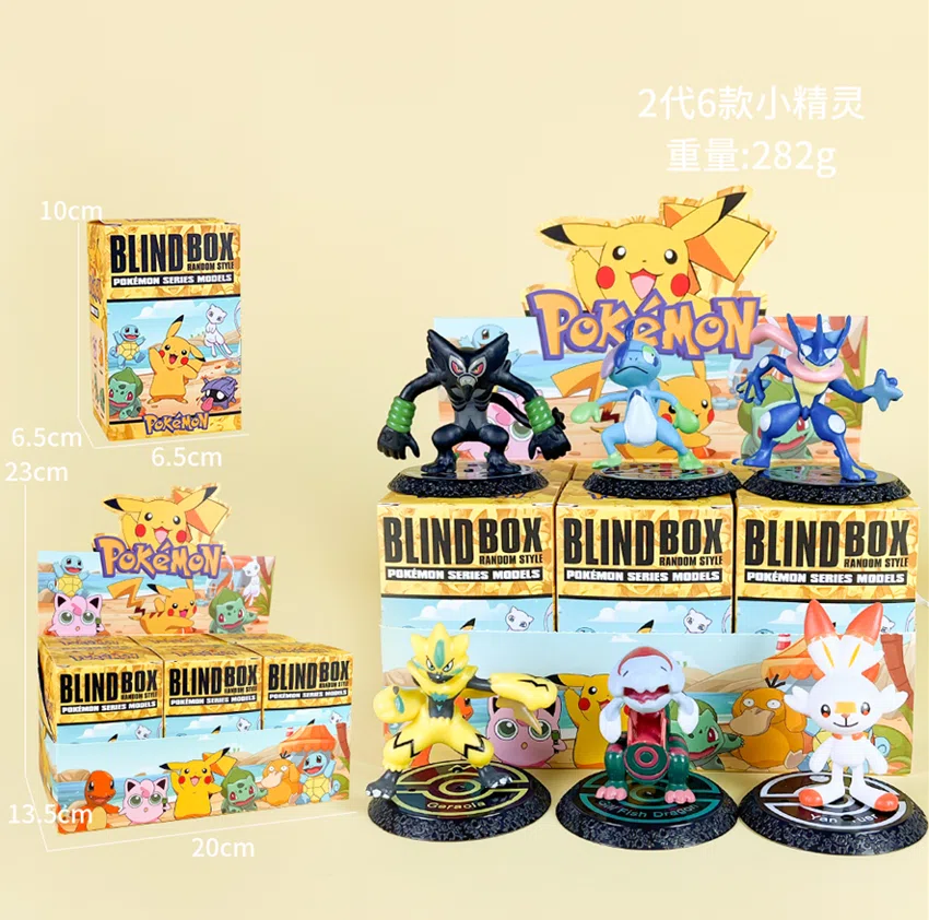 Pikachu Pokémon Figure 2nd Generation Pokémon 6pcs