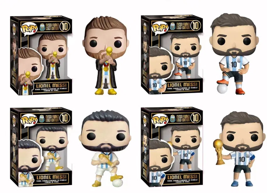 Black Gold Edition Messi World Cup Trophy POP Figurine