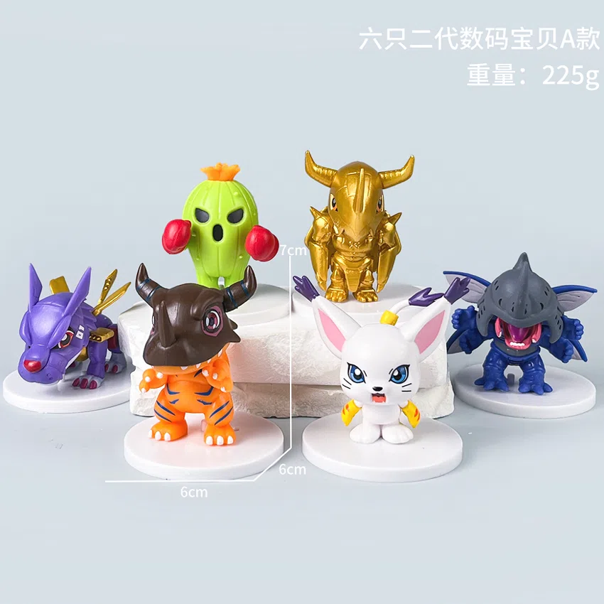 Digimon Figure 2nd Generation Digimon Group A 6pcs
