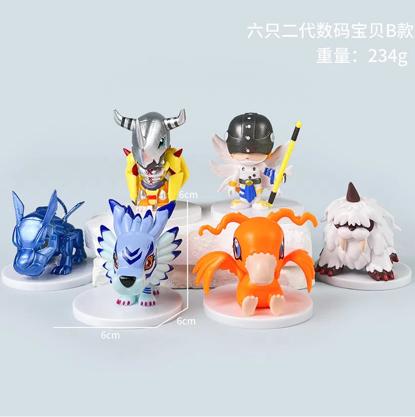 Digimon Figure 2nd Generation Digimon Group B 6pcs