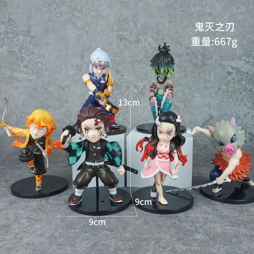 Demon Slayer 6 combat demon slayer figures