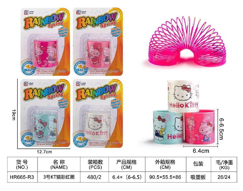 No. 2 Suction Plate Hello Kitty Rainbow Ring