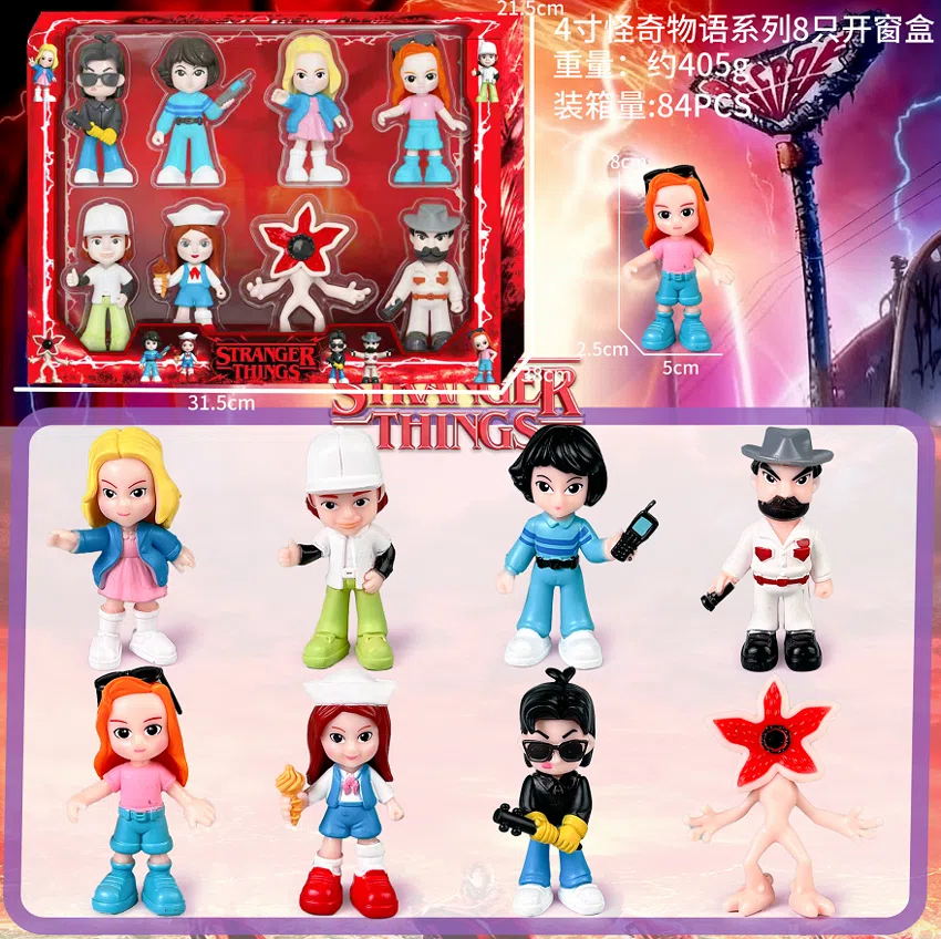 Stranger Things Figurine Standing Pose Window Box 8 Types