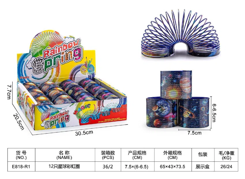 12 planet rainbow rings