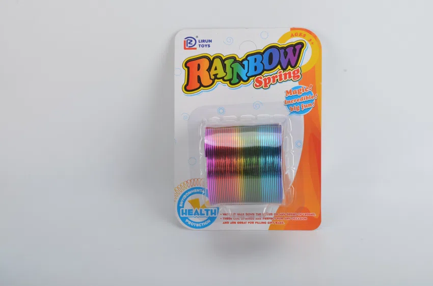 Striped holographic suction board rainbow rings