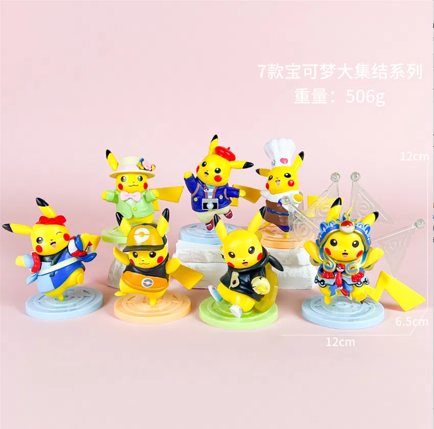 Pikachu Pokémon Figure Great Assembly Series 7pcs