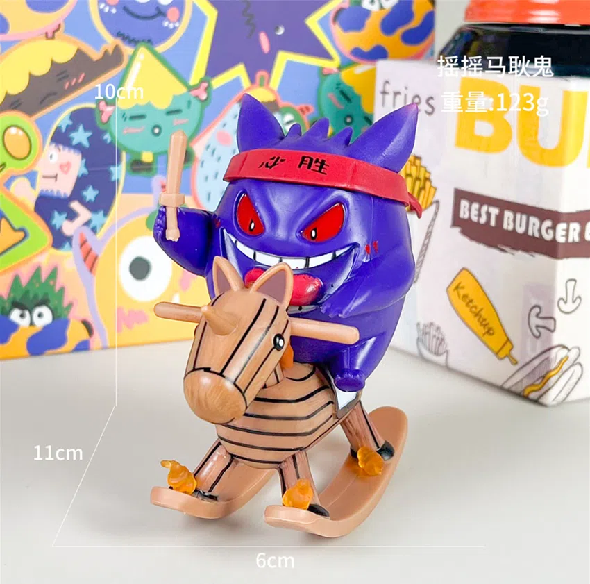 Pikachu Pokémon Figurines Shaking Gengar