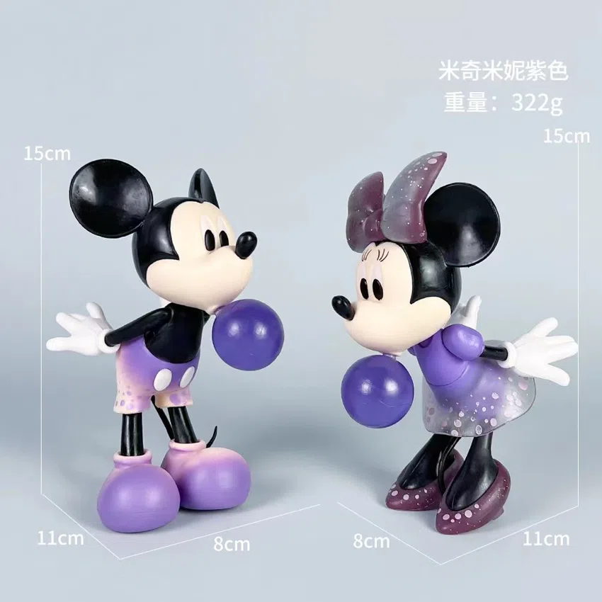 Disney Figurines Mickey and Minnie Purple