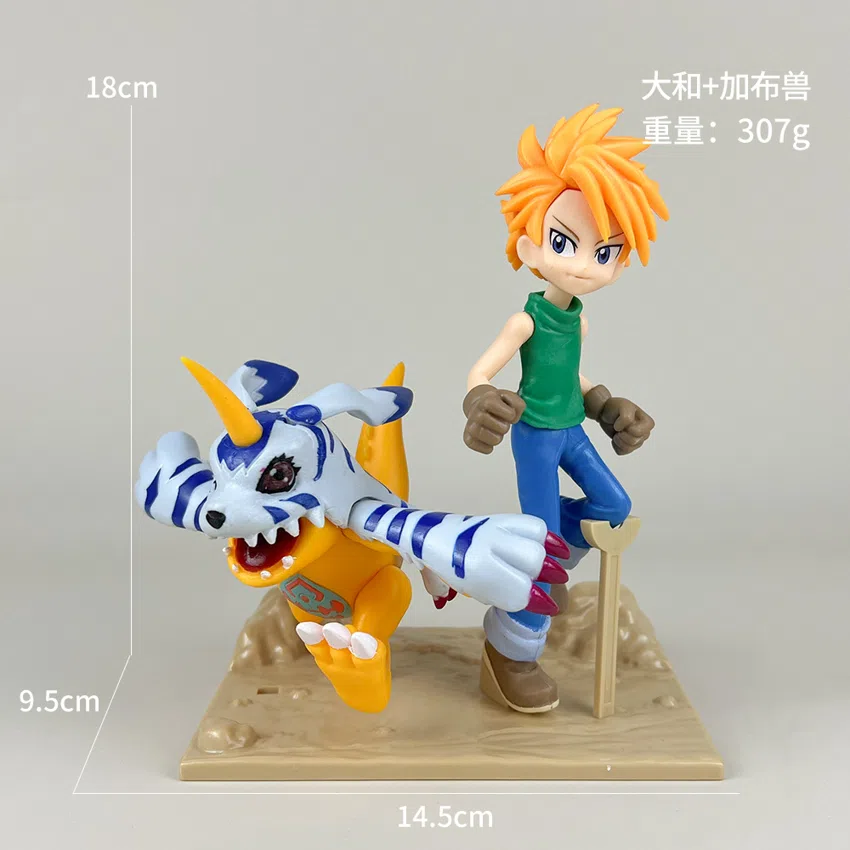 Pikachu Pokémon Figurines Yamato + Gabumon