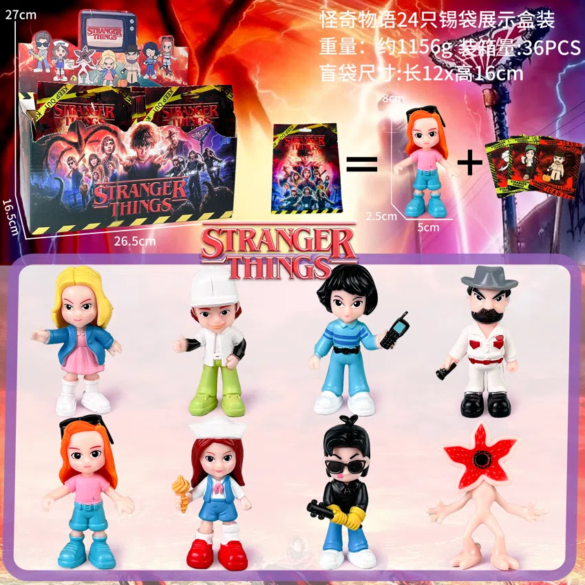 Stranger Things Figurine Blind Bag with Card 24 Pieces