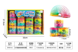 12 Baby Shark Rainbow Rings