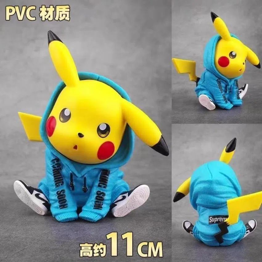 Pikachu sitting Pikachu figurine blue
