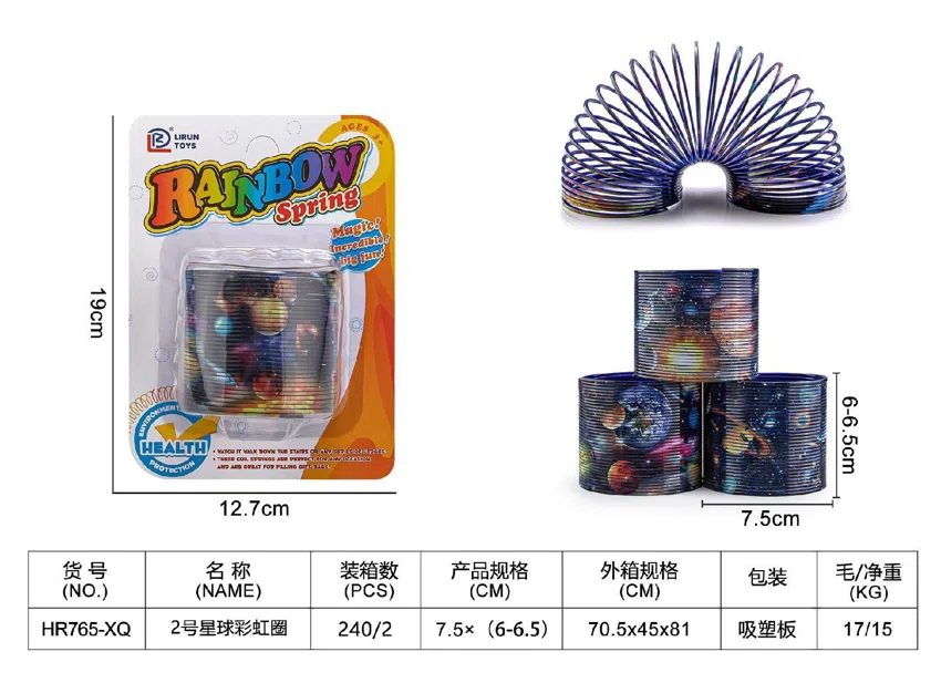 No. 2 Suction Plate Planet Rainbow Ring